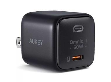 AUKEY Omnia II Mini 30W USB-C PD Charger with GaN Power Tech Black product