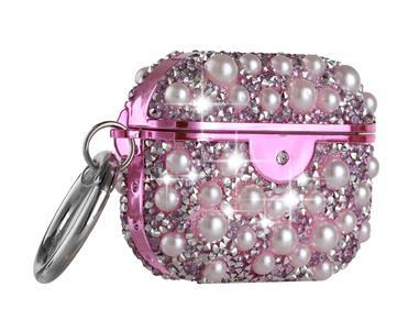 AirPods 3 Pearl Diamond Glitter Hybrid Case Cover - Purple product