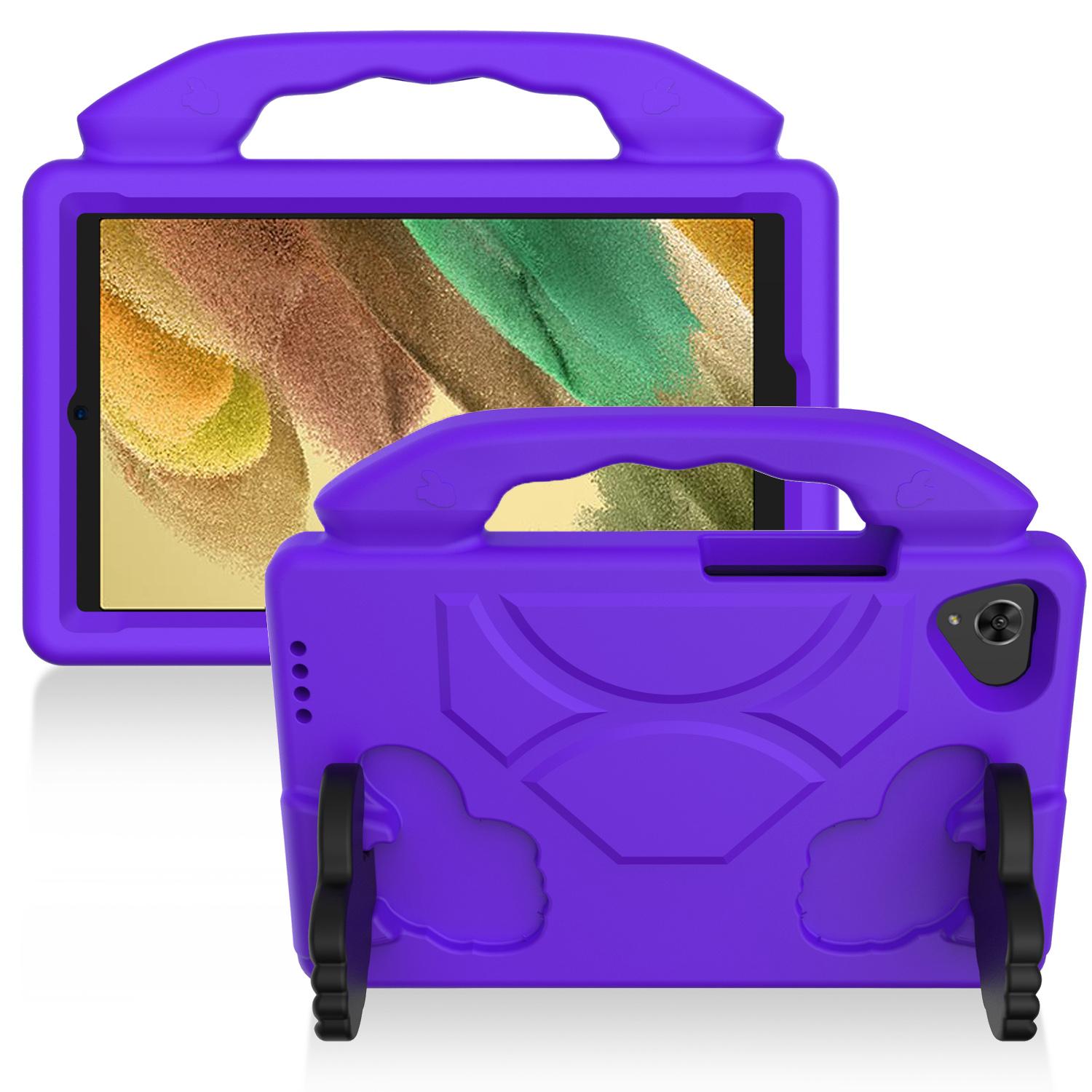 Samsung Galaxy Tab A7 Lite 8.7 inch (T220 T225) Thumbs Up Kickstand Shockproof Tablet Case Cover - Dark Purple