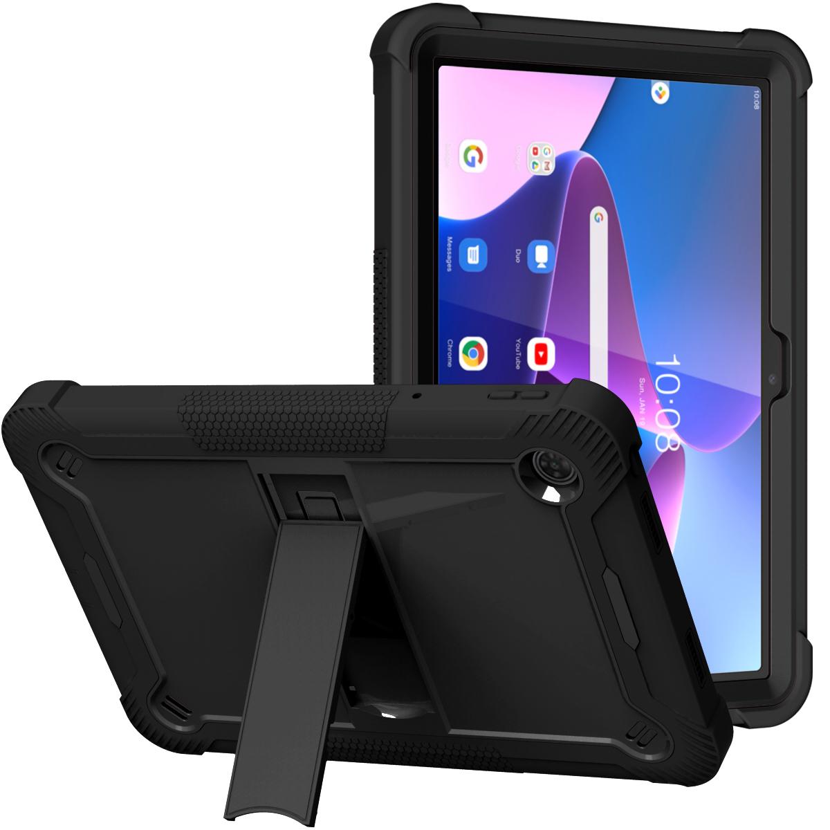 Apple iPad Pro 11inch 2024 Tough Tablet Strong Kickstand Hybrid Case Cover - Black