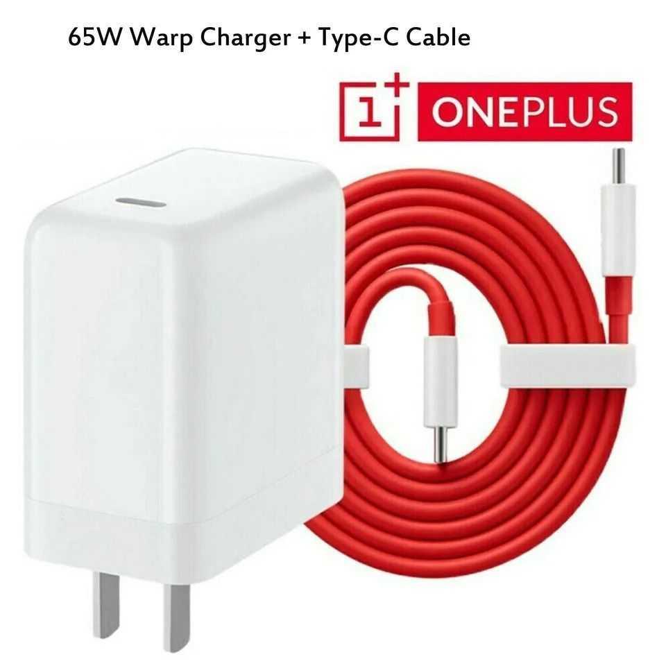 OnePlus 9Pro Nord 7T 8TPro AC Charger 65W Warp Charger + Type-C Cable US