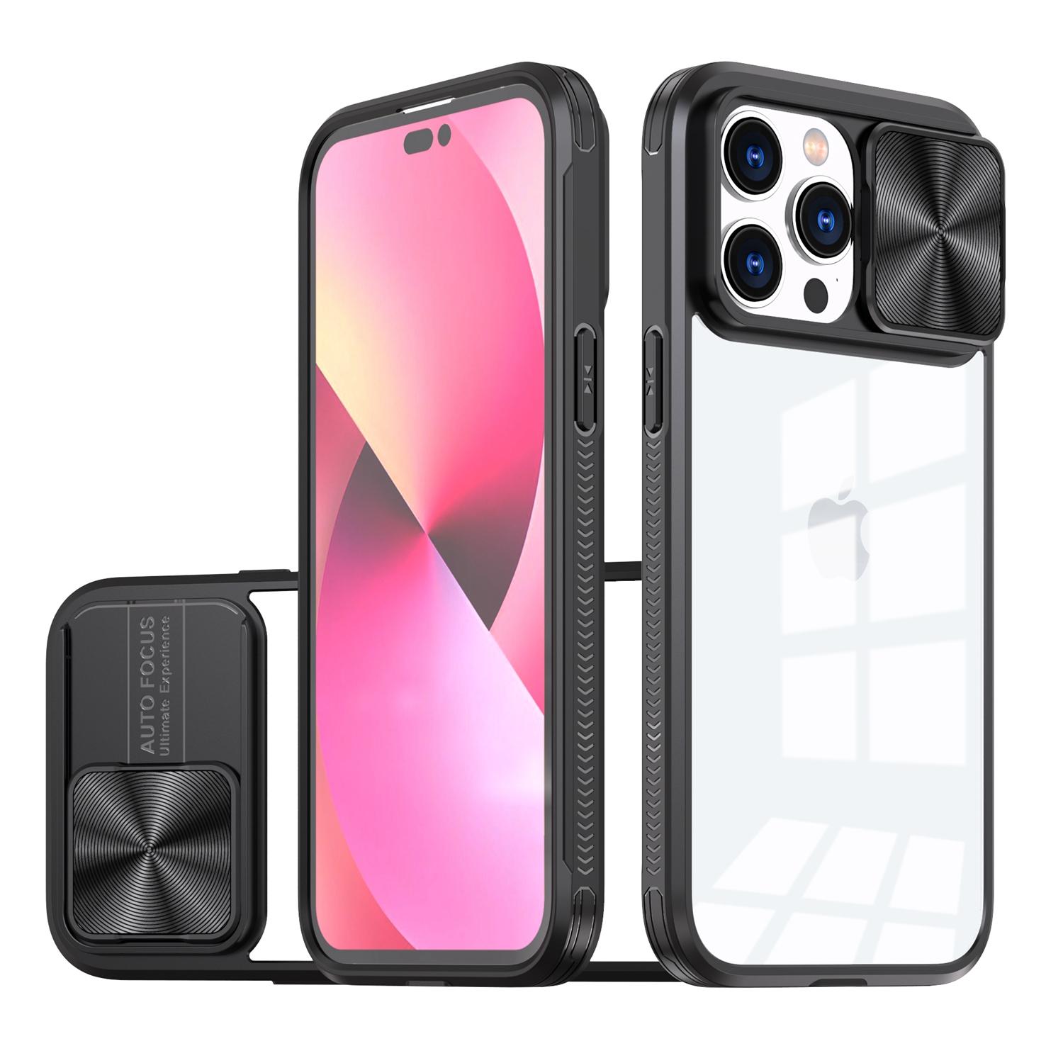 iPhone 15 Fusion Transparent Clear Hybrid Case Cover - Black