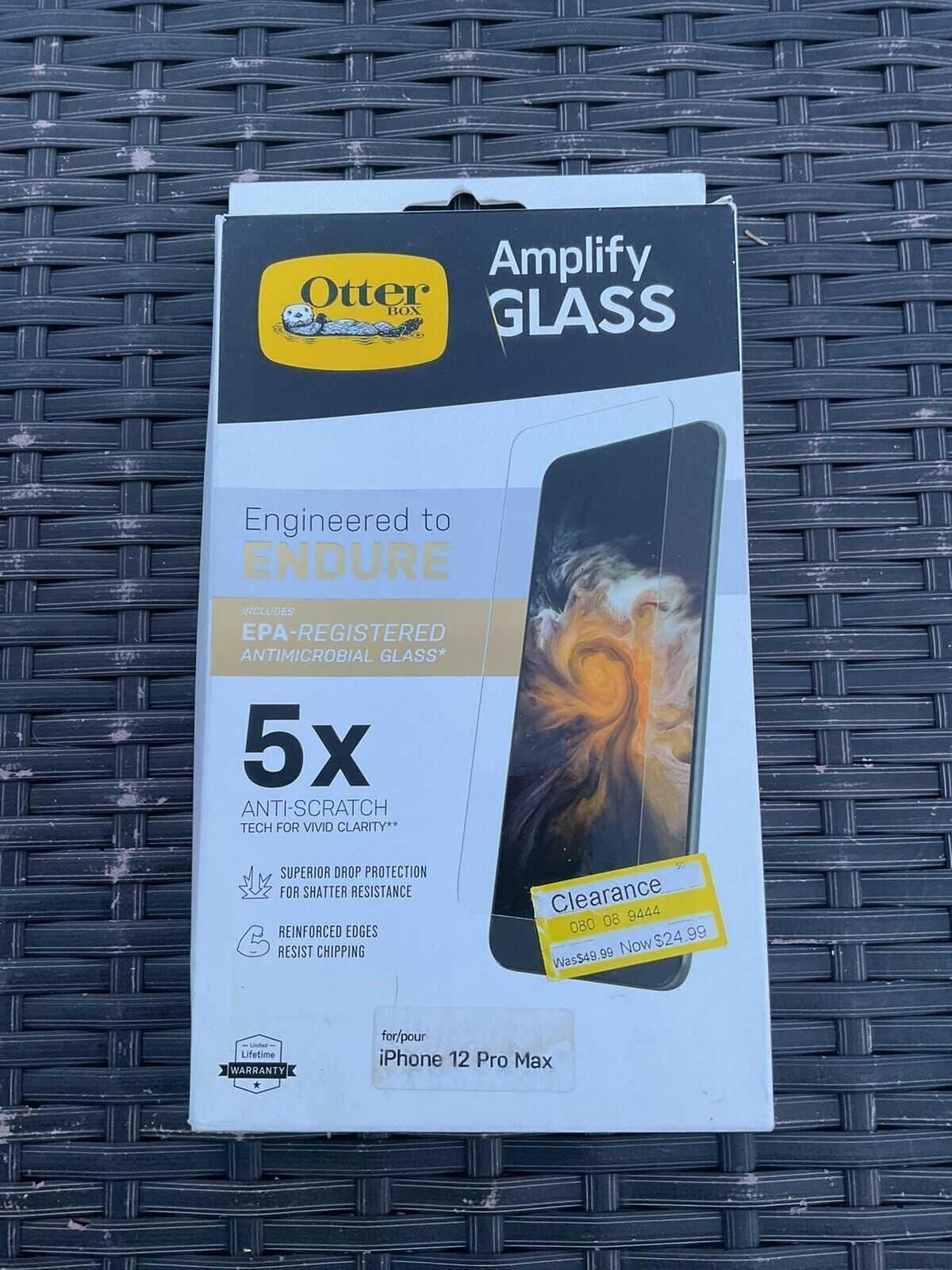 OtterBox Amplify Glass Screen Protector for iPhone 12 Pro Max - Clear 5x