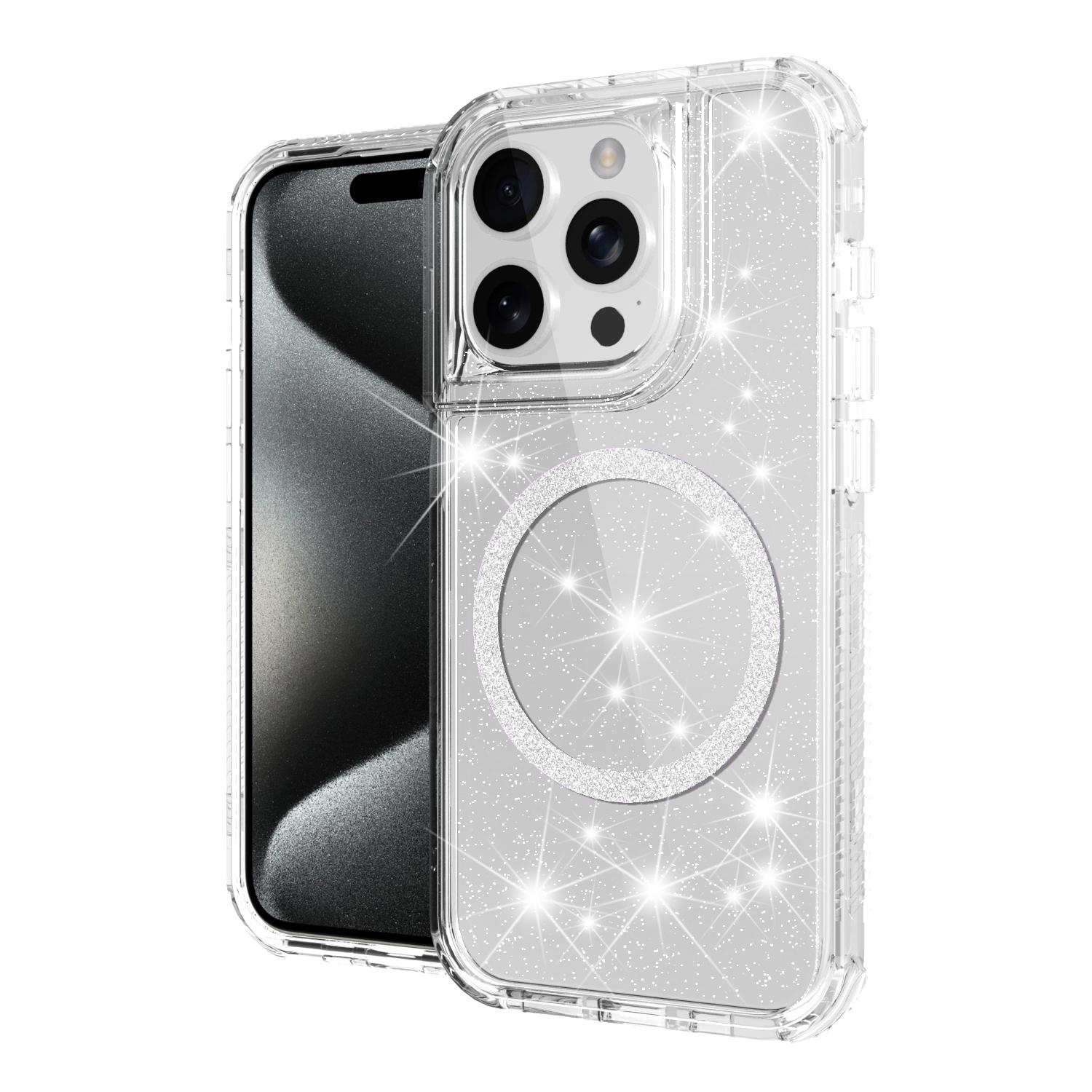 iPhone 14 Pro Max 6.7" Magnetic Space Gradient Hybrid Case – Two Tone Finish with Camera Protection