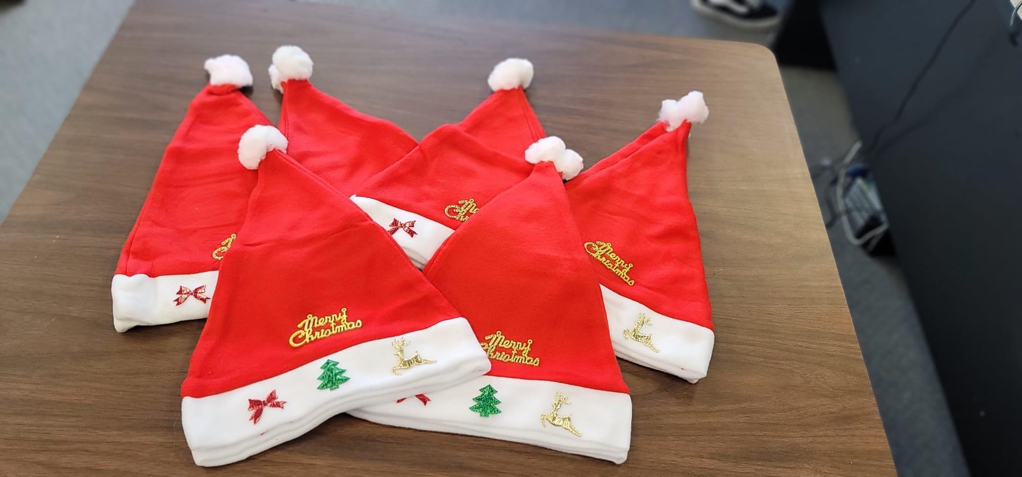 Holiday Flashing Santa Hat