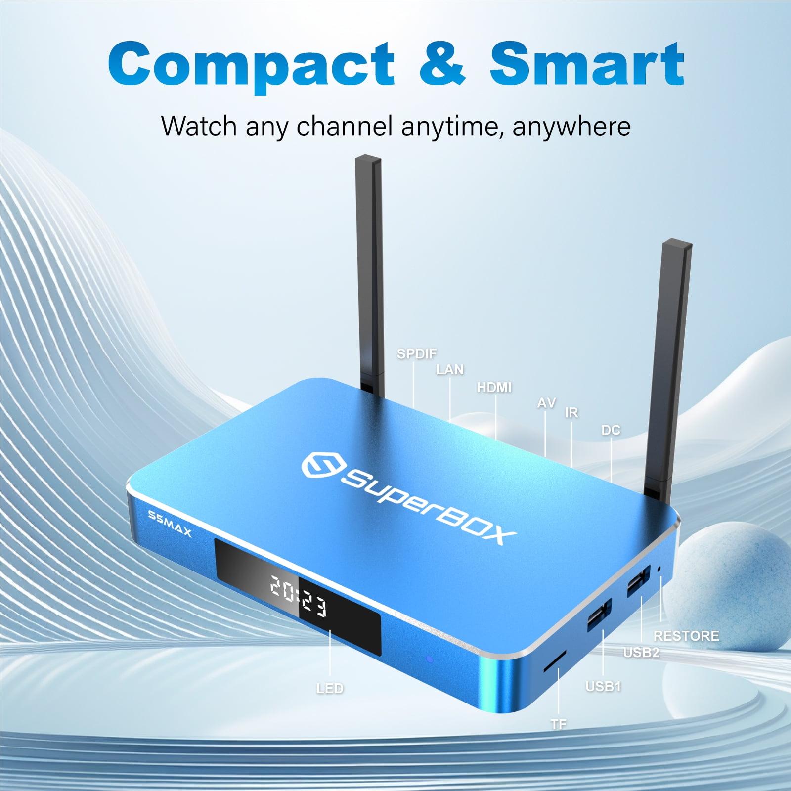 SuperBox S5 MAX – Fully Loaded 6K Android TV Box with Voice Remote & Dual Band WiFi