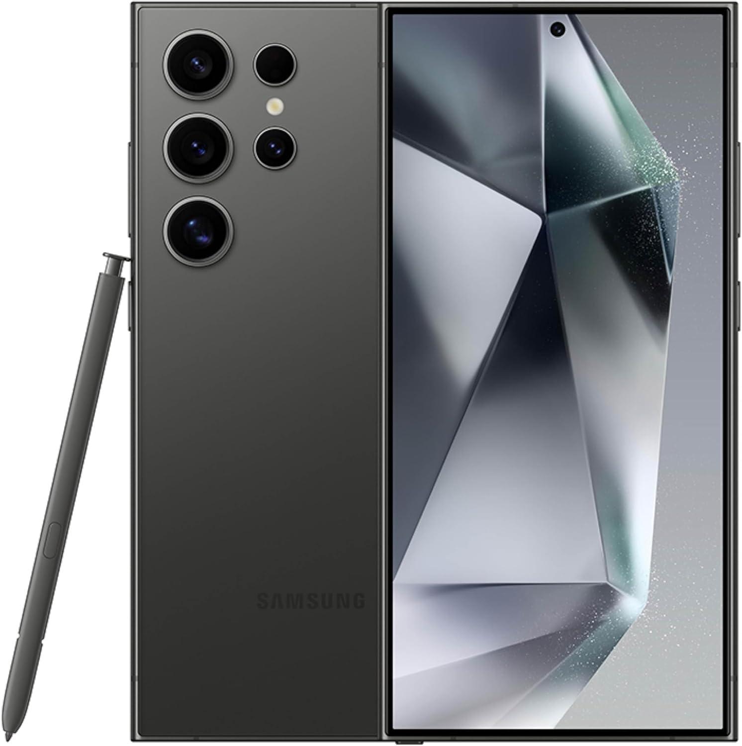 Samsung Galaxy S24 Ultra Cell Phone, 512GB AI Smartphone, Unlocked Android, 200MP, 100x Zoom Cameras, Fast Processor, Long Battery Life, Edge-to-Edge Display, S Pen, US Version like a new 6 months Warranty