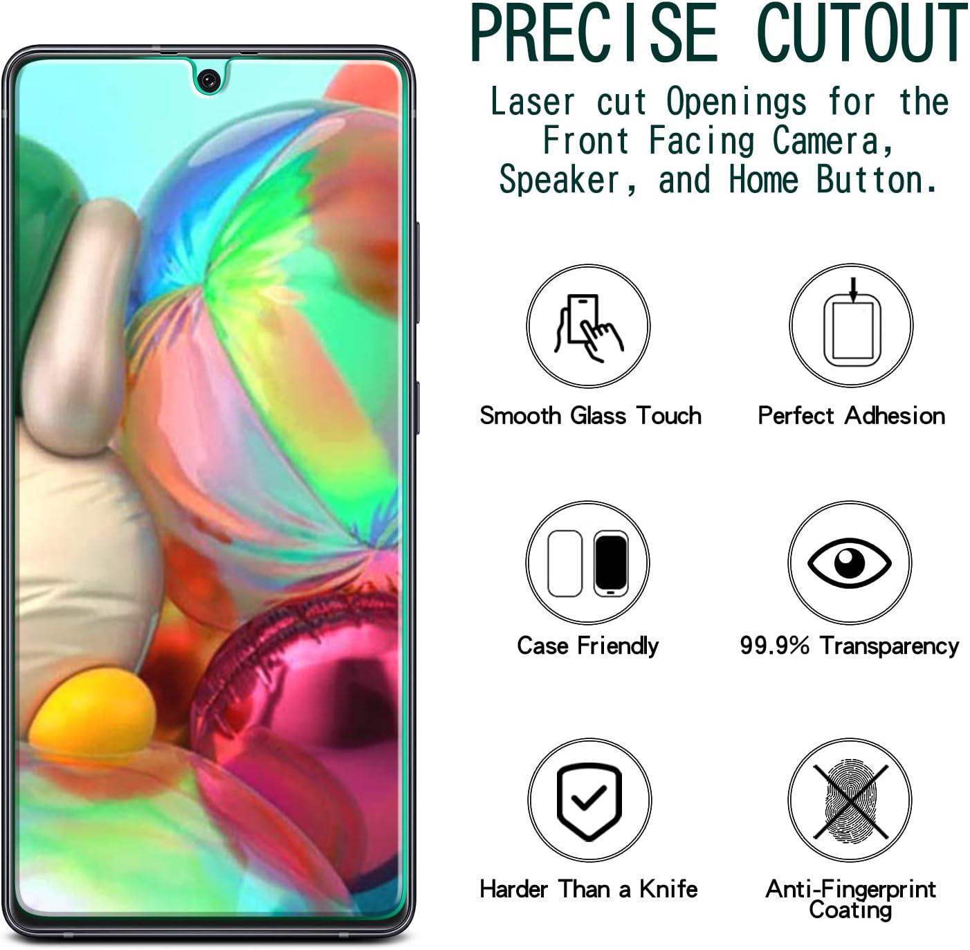 Tempered Glass Screen Protector for Samsung Galaxy A71 – Shatterproof, Anti-Scratch & HD Clear