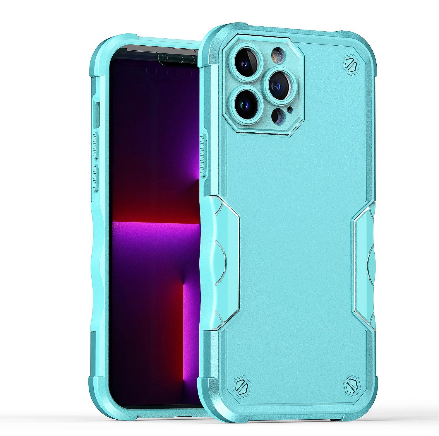 iPhone 15 Exquisite Tough Shockproof Hybrid Case Cover - Teal