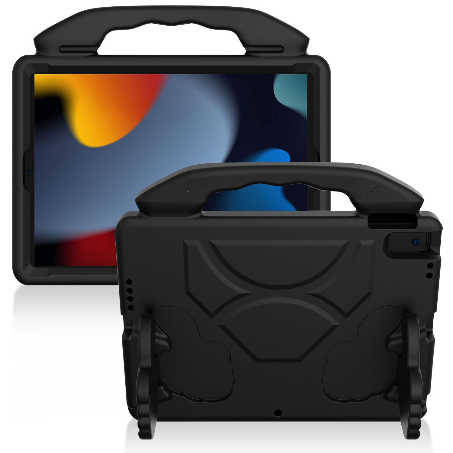 Apple iPad 9.7 inch Thumbs Up Kickstand Shockproof Tablet Case Cover - Black