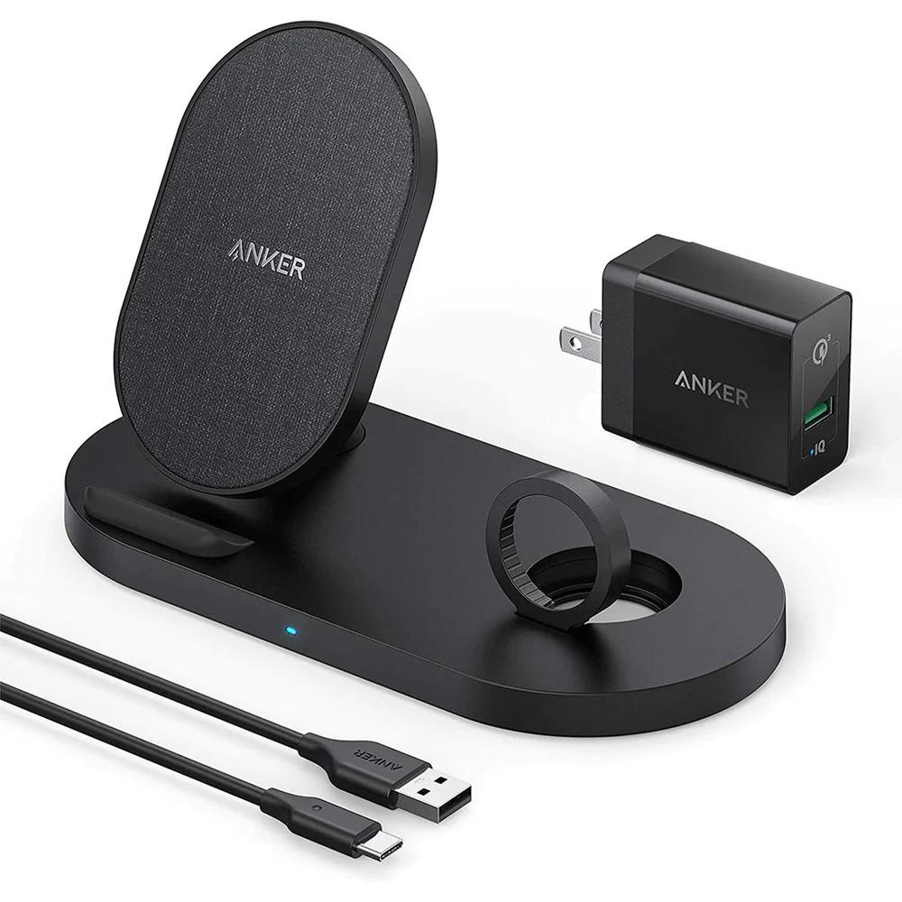 ANKER POWERWAVE WIRELESS CHARGING STATION WITH QC CHARGER -BLACK-7