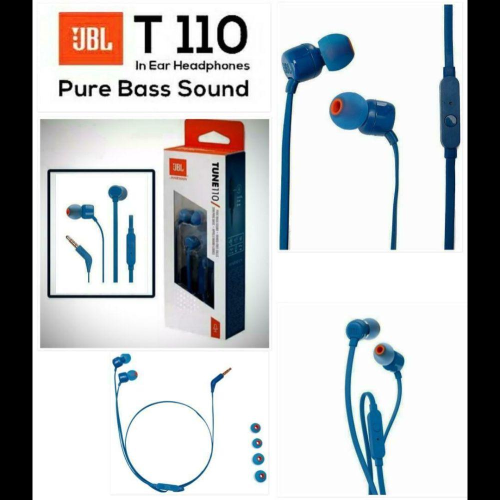 JBL Tune 110 Wired In-Ear Headphones - Blue