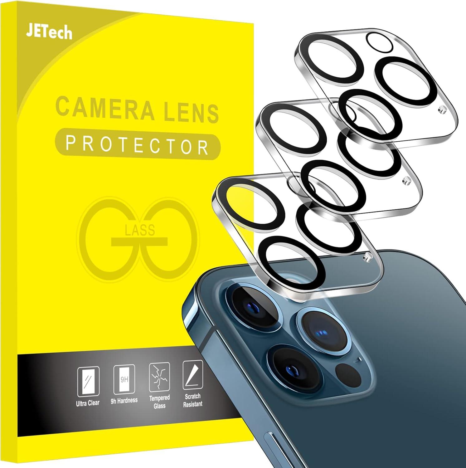 Camera Lens Protector for iPhone 12 Pro / 12 Pro Max . 6.1-Inch, 9H Tempered Glass, HD Clear, Anti-Scratch, Case Friendly, Does Not Affect Night Shots, 3-Pack