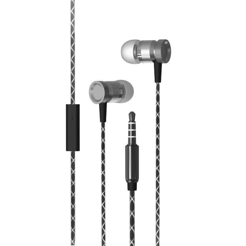 Metal Stereo Hands Free with Super Sound M08 - Silver