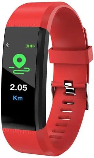 Octandra fitness tracker Plus Smart Watch Sport Watches Health Smart Wristband Heart Rate Fitness Pedometer Bracelet Waterproof Men Woman Watch (Red), moderation