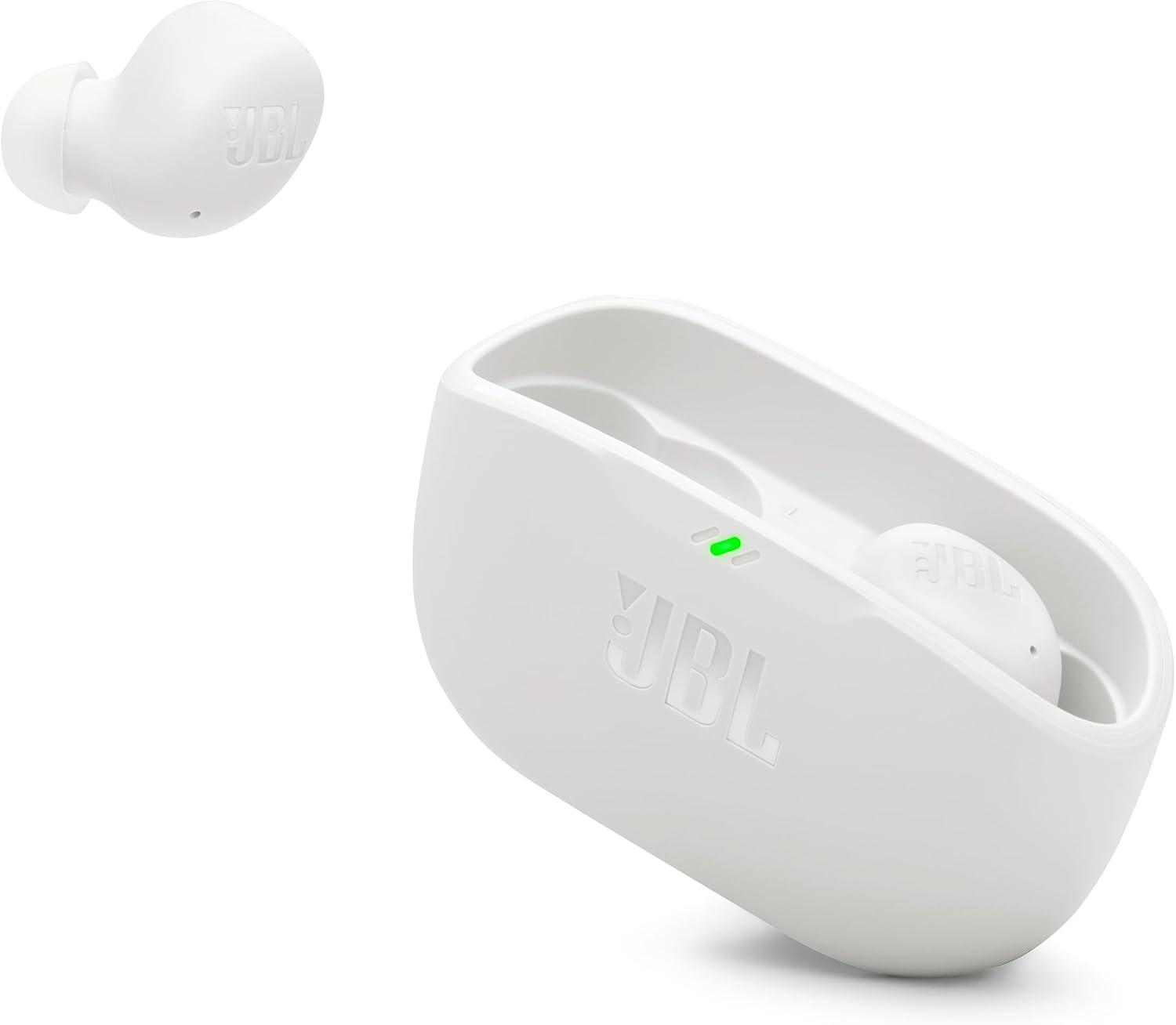 JBL Vibe Buds 2 Wireless Earbuds – Active Noise Cancelling, Pure Bass Sound, Smart Ambient, 4-Mic Calls, IP54 Water & Dust Resistant (Black/White) product