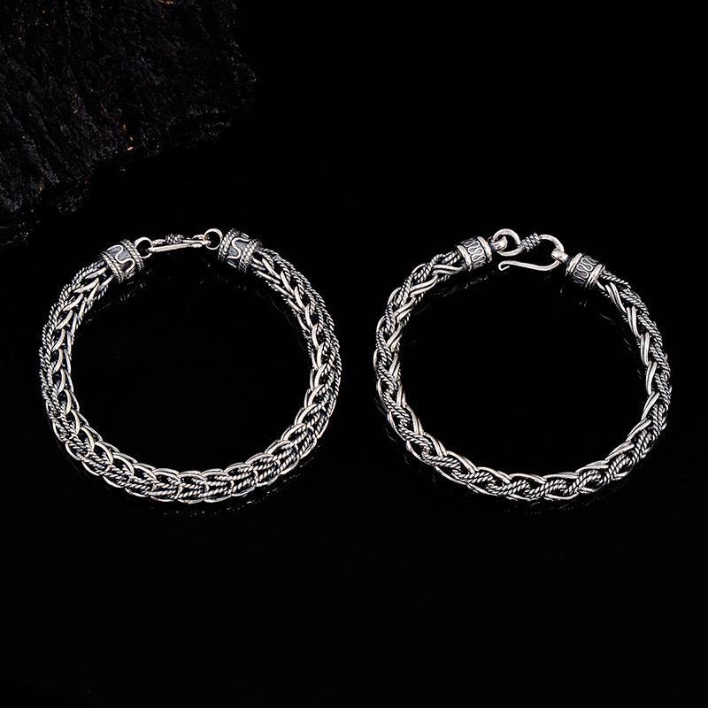 S925 sterling silver men's bracelet