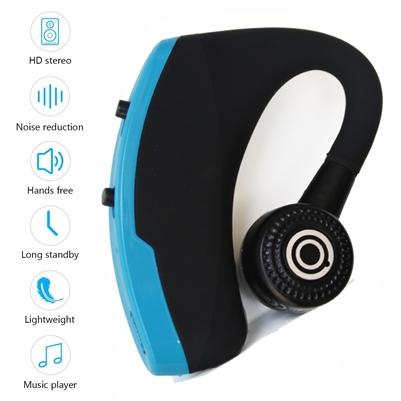 Sporty Bluetooth Earpieces with Microphone and Music 918M in Blue
