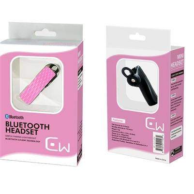 Bluetooth Headset with Volume Control BT619V in Pink