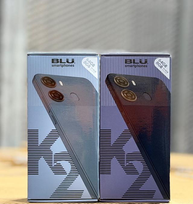 BLU K2 | Unlocked | 6.88” HD+ Display | 13MP Main Camera + 8MP Selfie Camera | 64GB | 5,000mAh Battery | Android 15 | US Version | US Warranty product