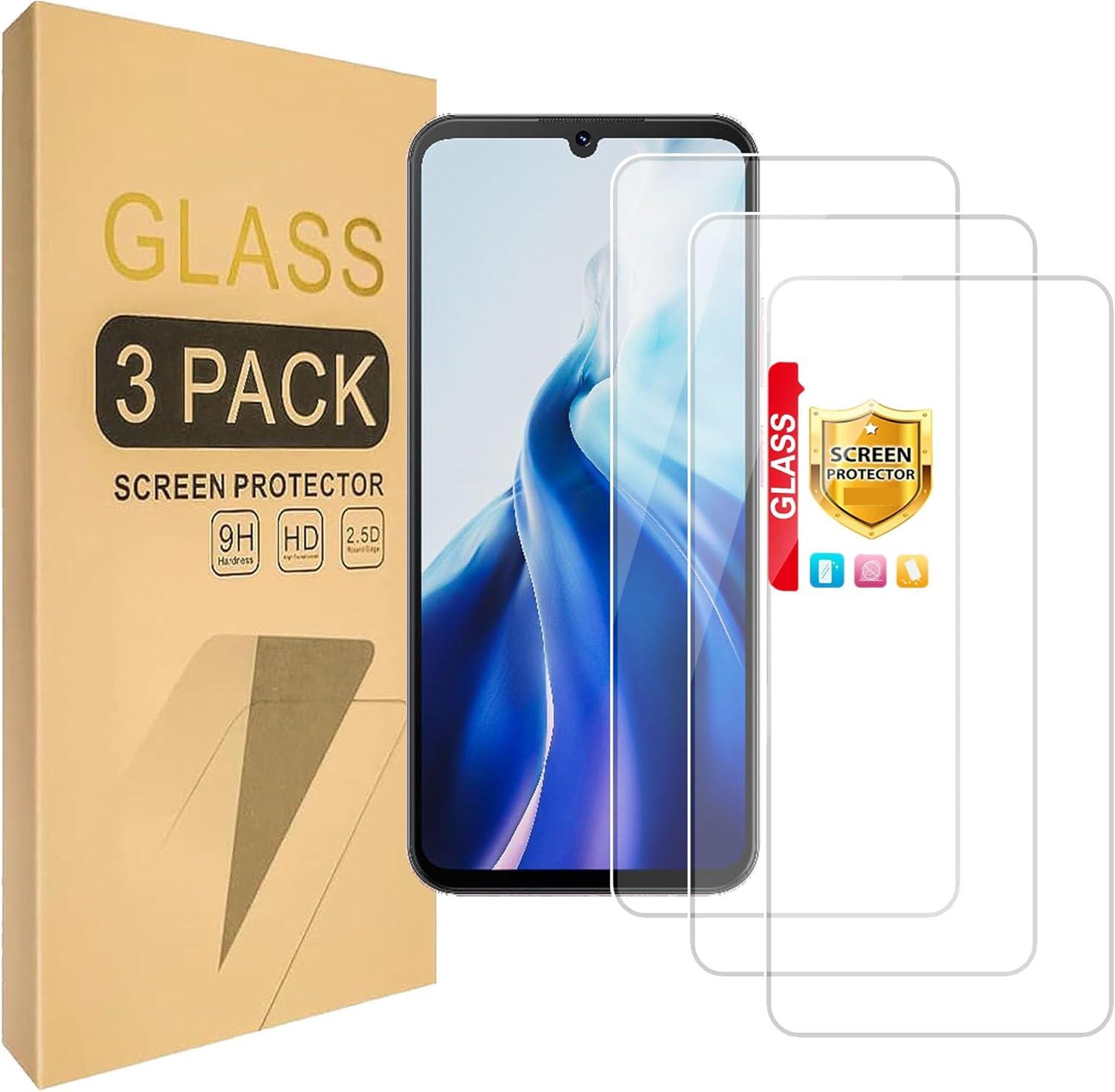 Pack of 3 Samsung Galaxy A33 Tempered Glass Screen Protectors – Ultra Durable, Anti-Scratch, HD Clarity & Easy Bubble-Free Install