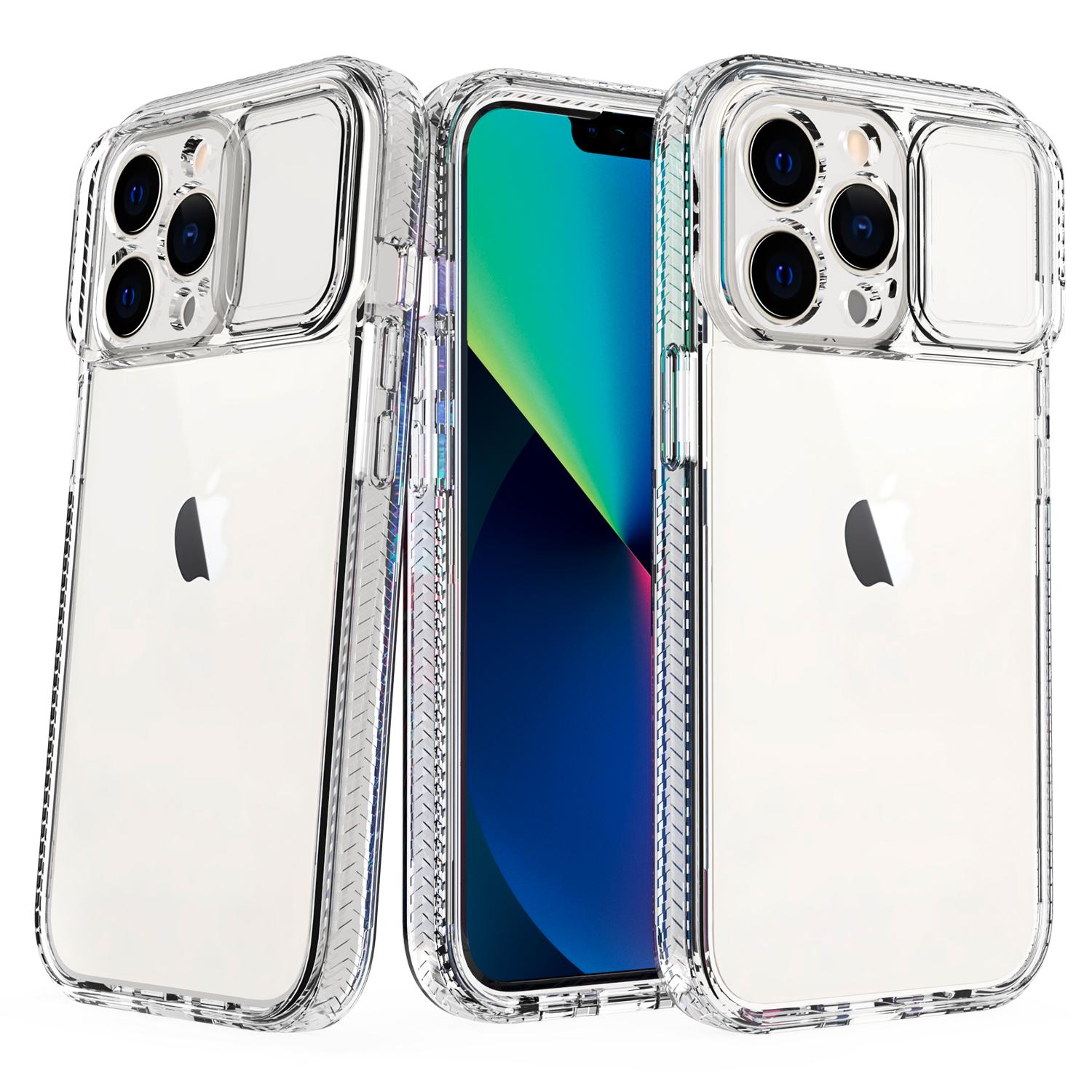 iPhone 11 Clear Case with Slide Camera Cover – Shockproof Transparent Back Cover