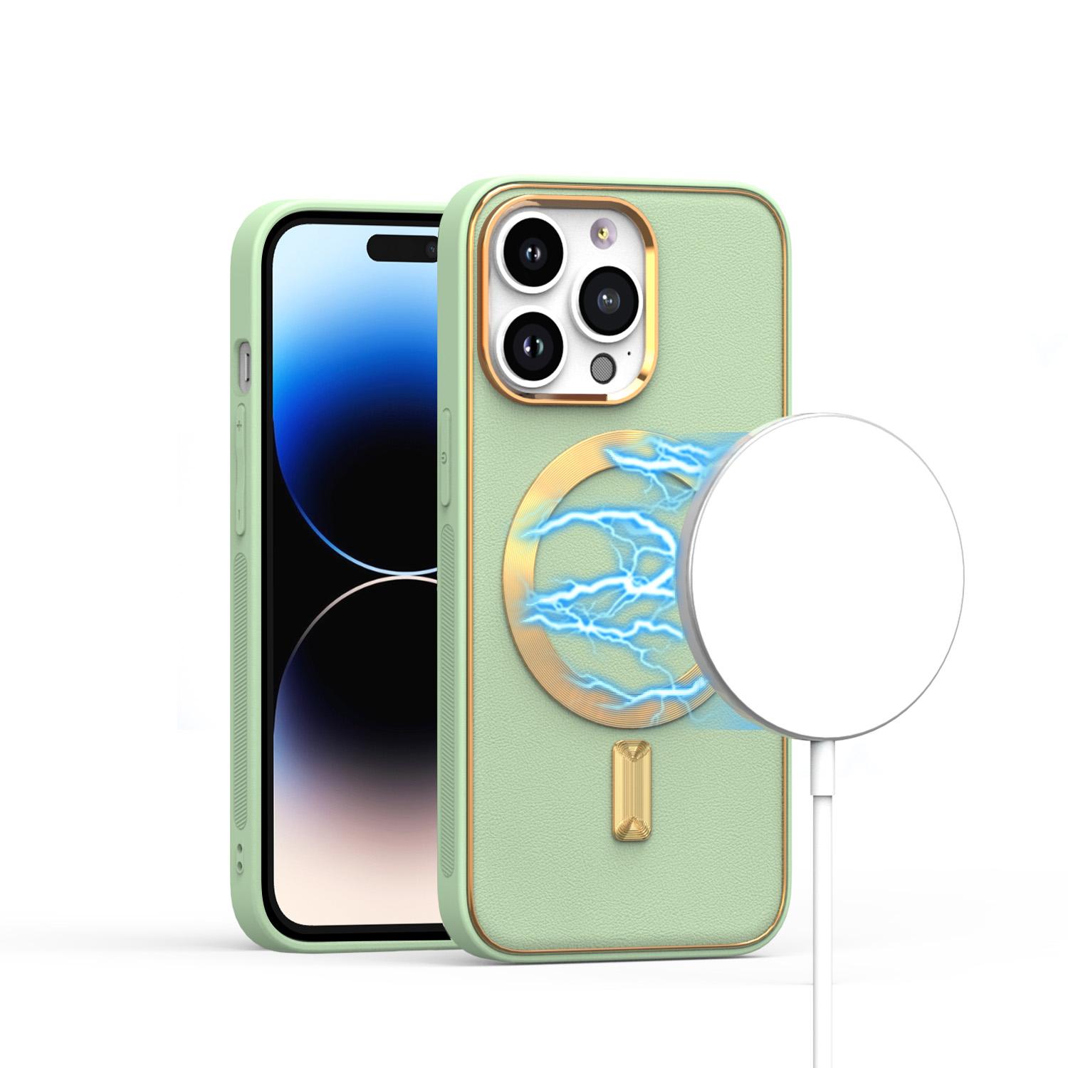 iPhone 15 Ultimate Quality PU Leather Hybrid Case Cover - Teal product