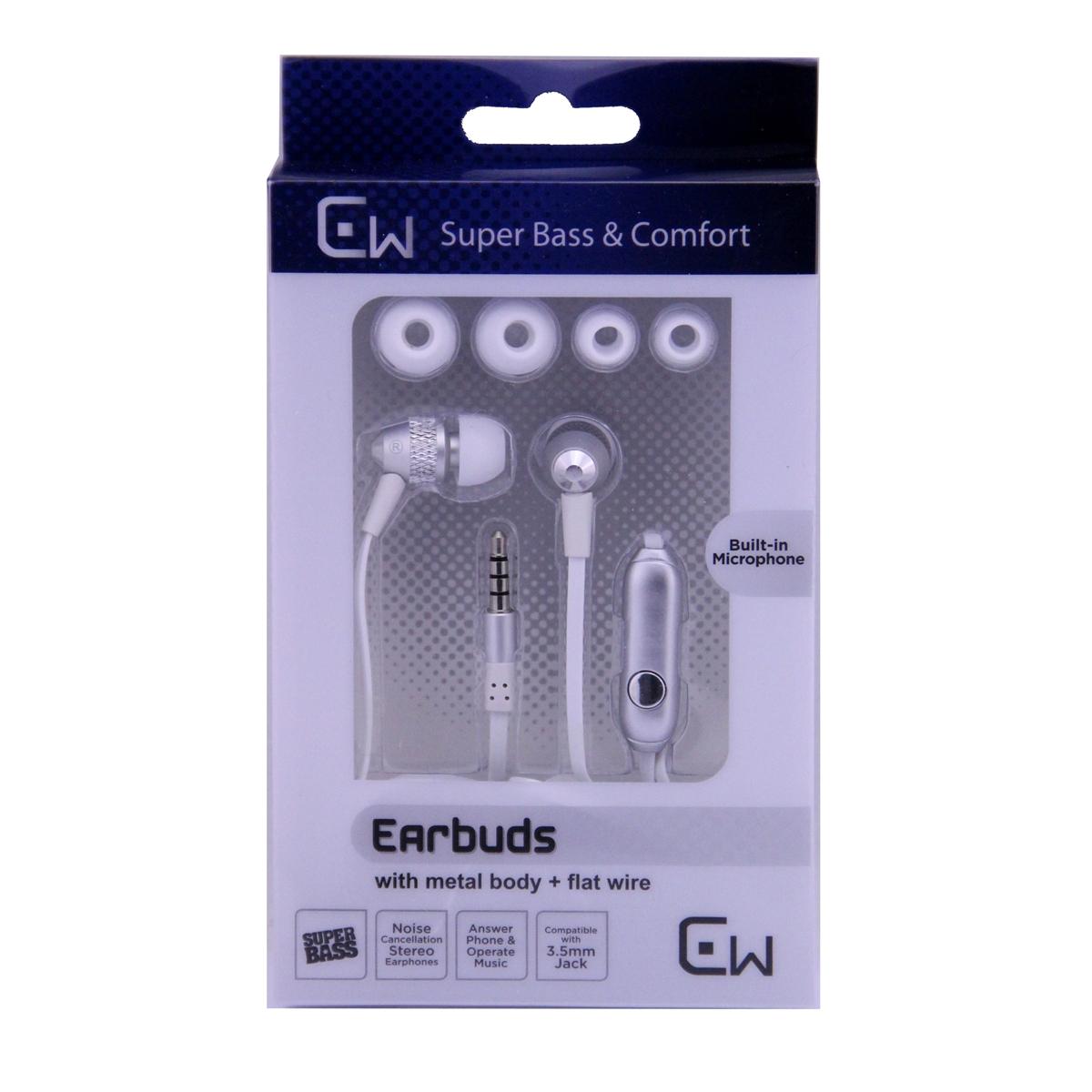 Metal Stereo Hands Free with Super Sound M16 - Silver
