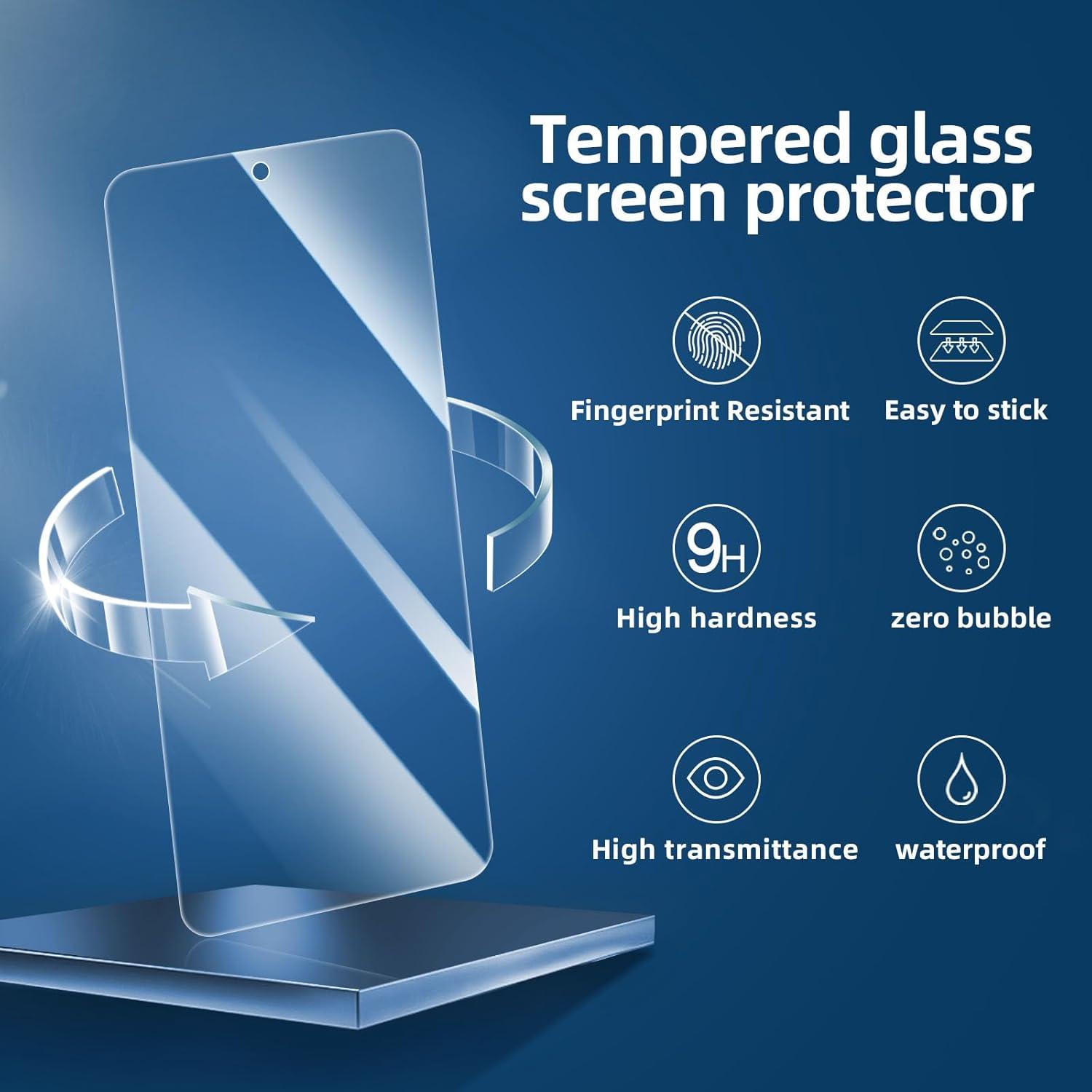 Tempered Glass Screen Protector for Samsung Galaxy S24 FE – Shatterproof, HD Clear & Smudge Resistant