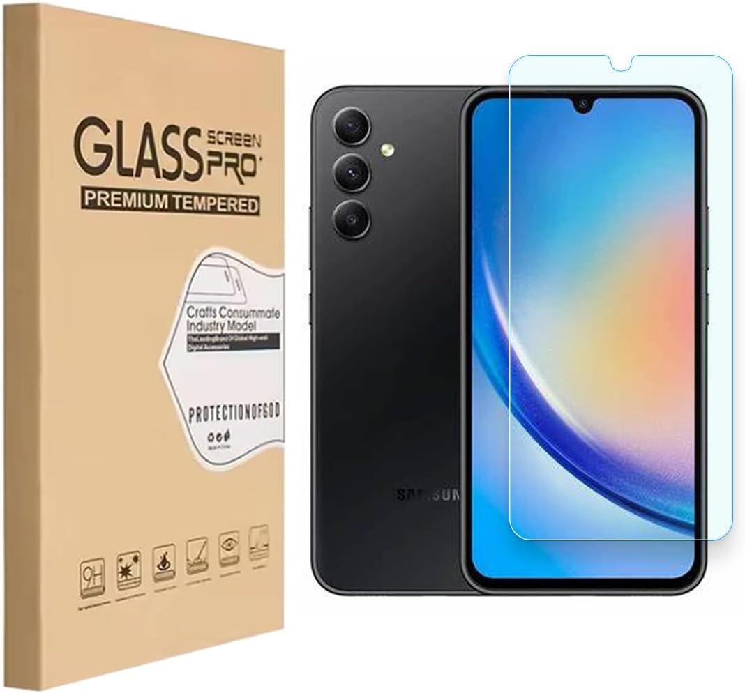 Tempered Glass Screen Protector for Samsung Galaxy A34 – Shatterproof, Anti-Scratch & HD Clear