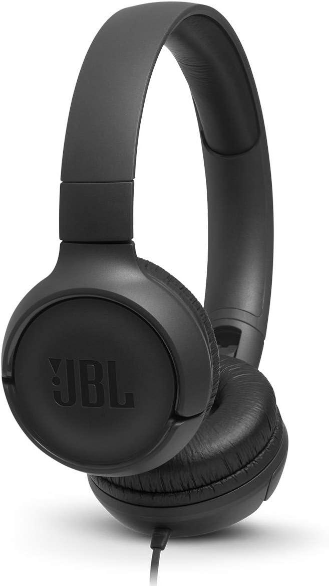 JBL Tune 500 Wired On-Ear Headphones – Black | Pure Bass Sound, Foldable, Lightweight with Mic & Tangle-Free Cable product