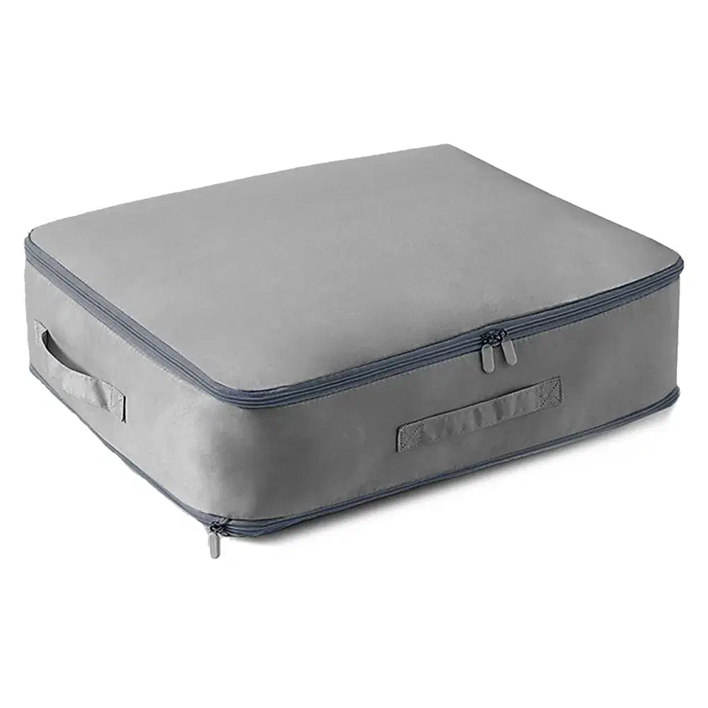 Foldable Compression Storage Bag for Comforters and Blankets, Medium, Grey product