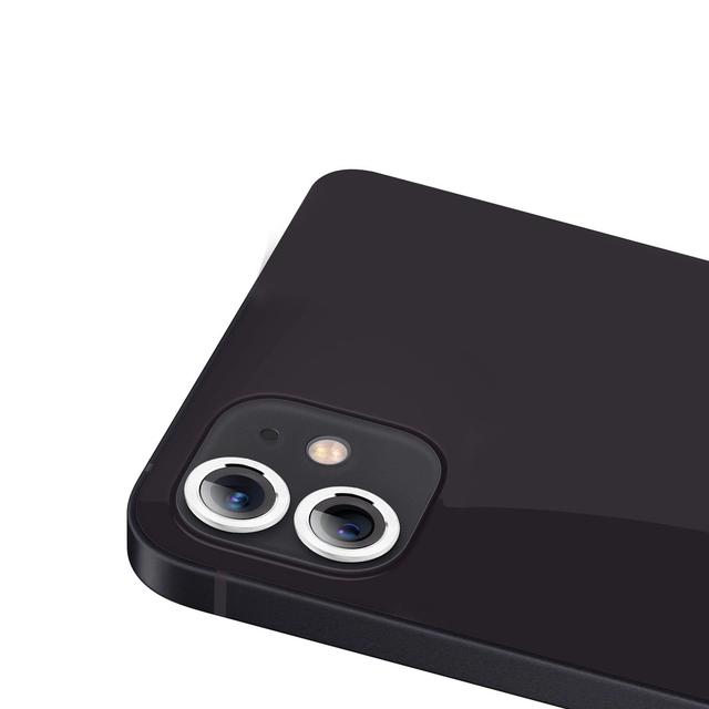 iPhone 11 2 Camera Colored Edged Tempered Glass - Silver product
