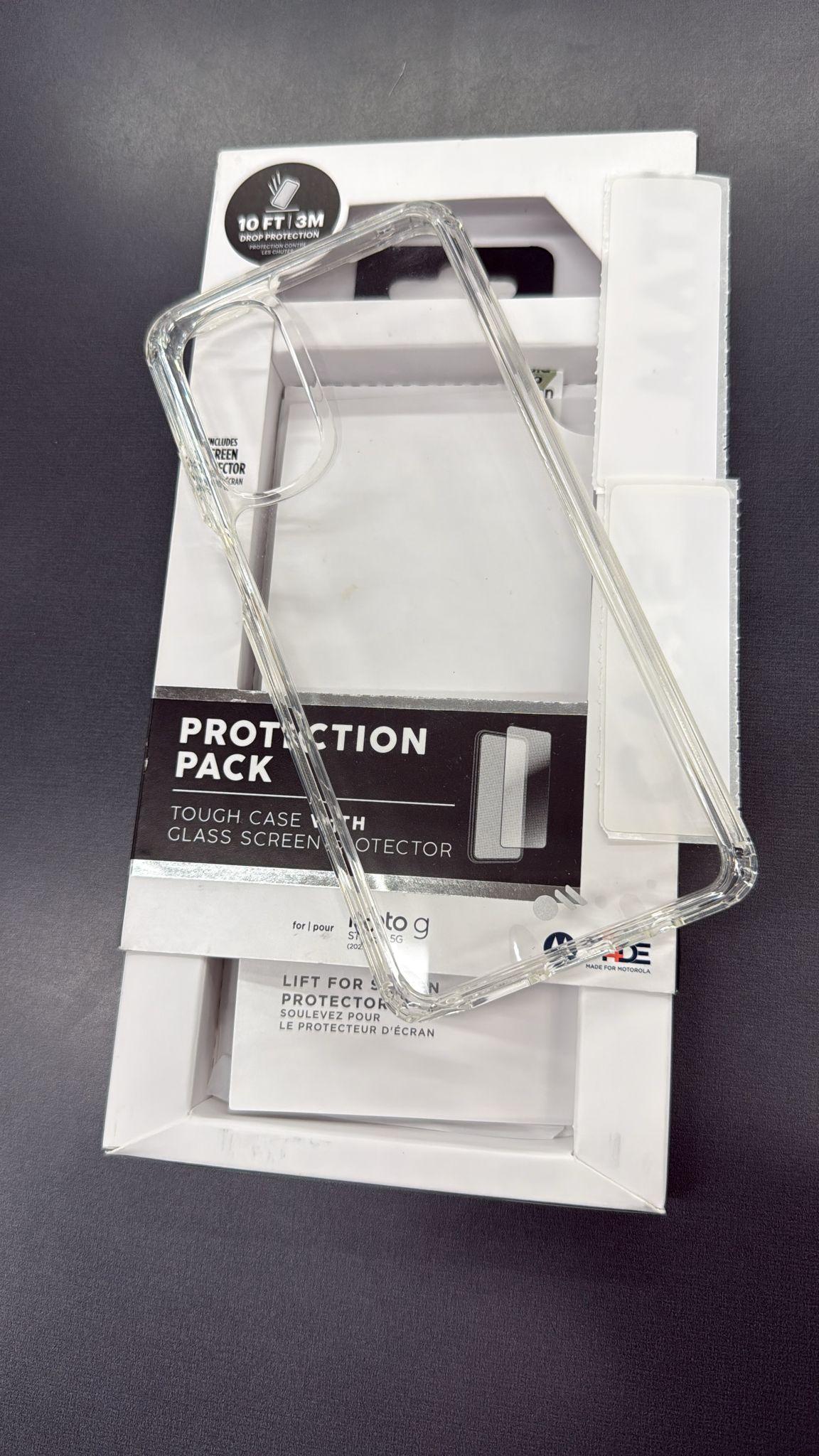 12FT Drop Protection Case + Screen Protector for Moto G Play (2023)