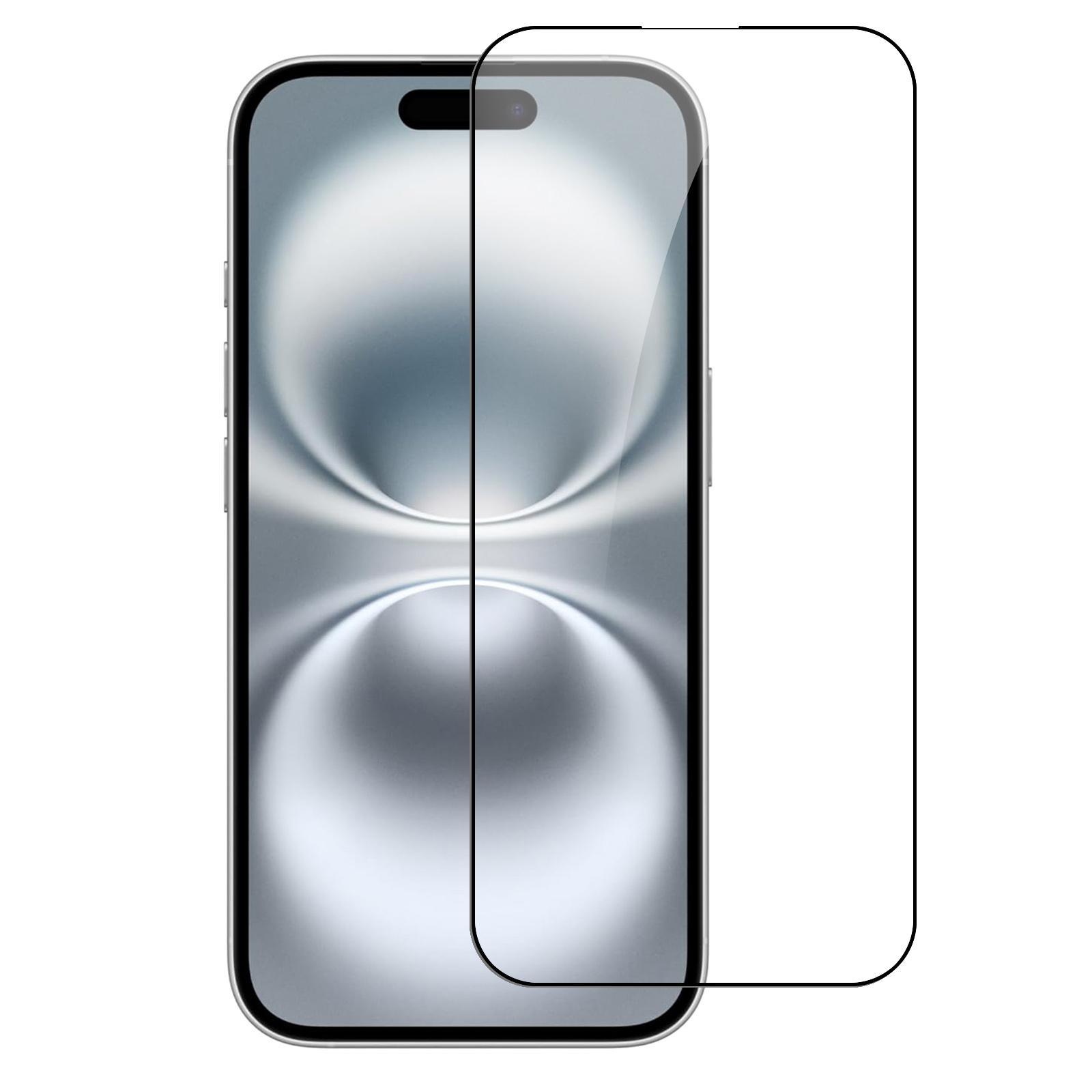 iPhone 17 Pro Black edged Tempered Glass (Black)