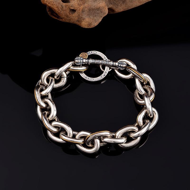 S925 sterling silver men's bracelet