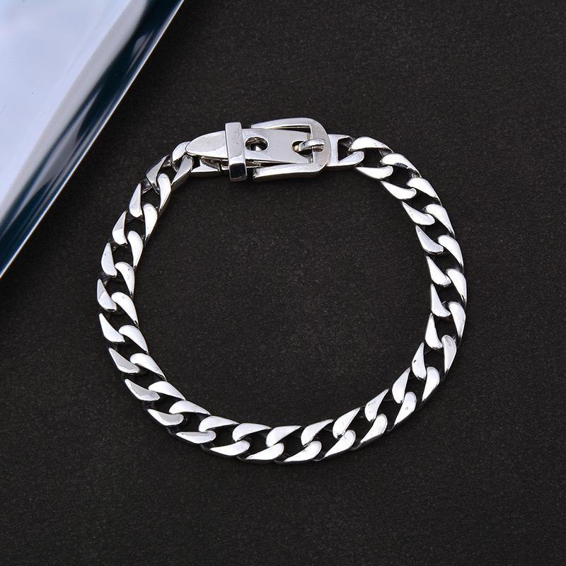 S925 sterling silver men's bracelet