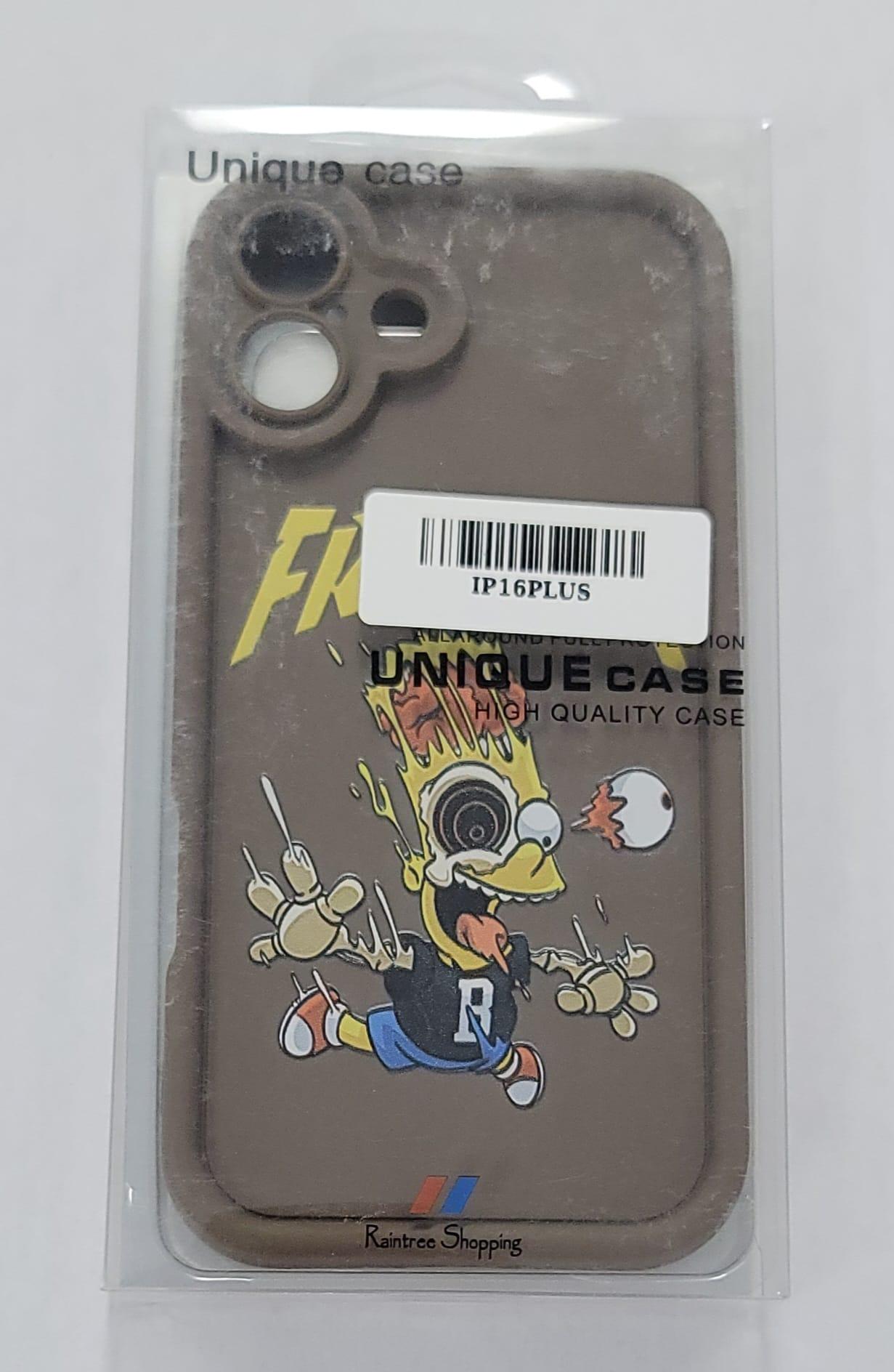 Edgy Cartoon Bart Shocked iPhone Case – IP16PLUS