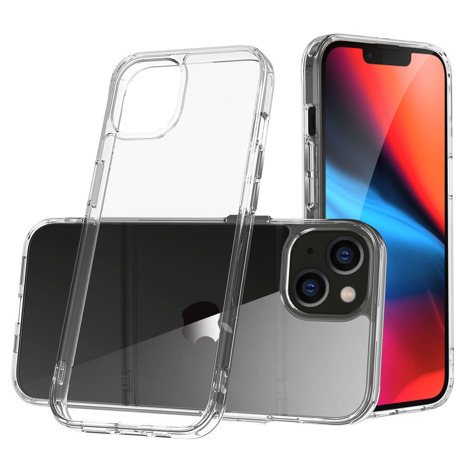 iPhone 15 PURE CRYSTAL Transparent Thick 2.0mm ShockProof Chromed Buttons Case Cover - Clear product