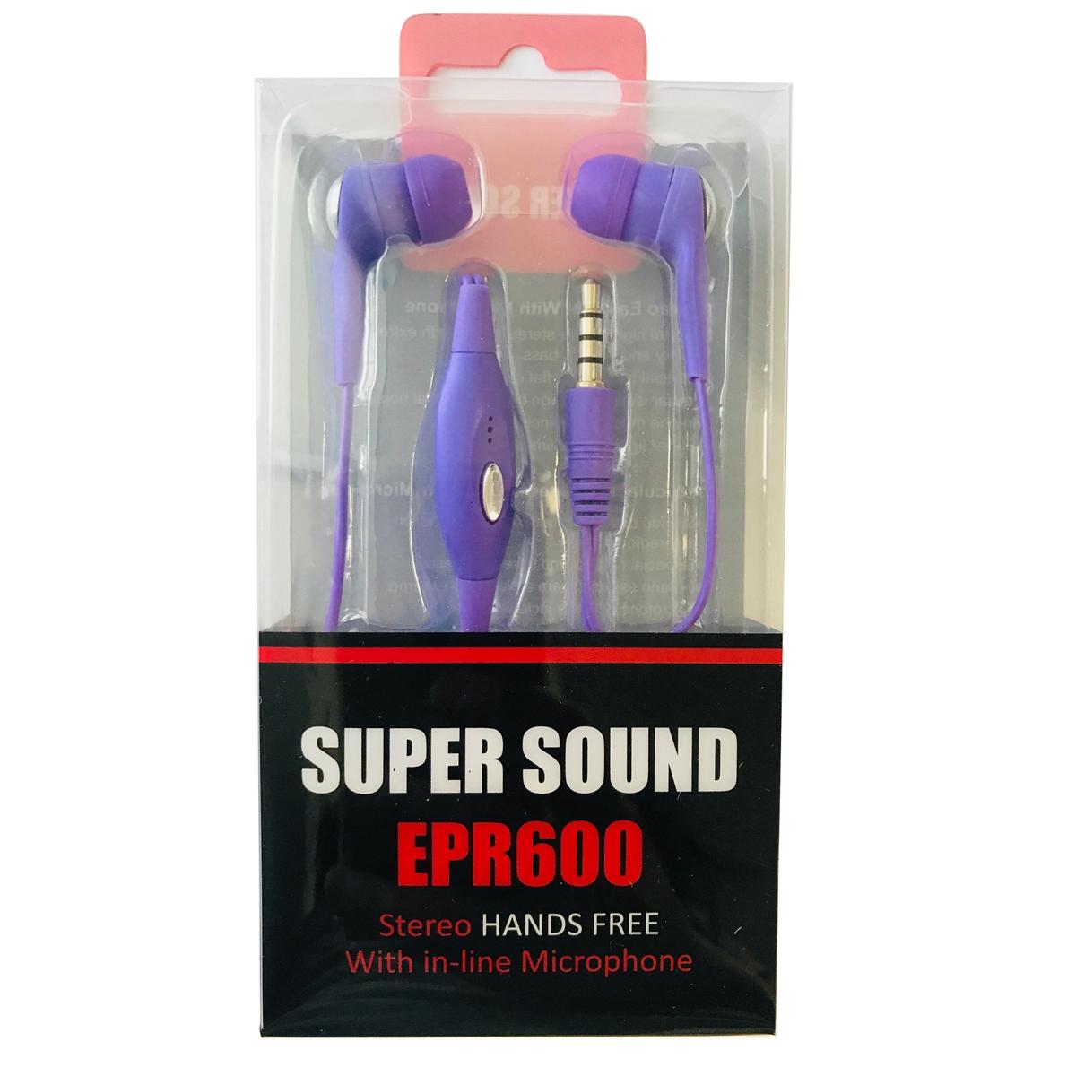 Stereo Hands Free with Super Sound 600ST - Purple