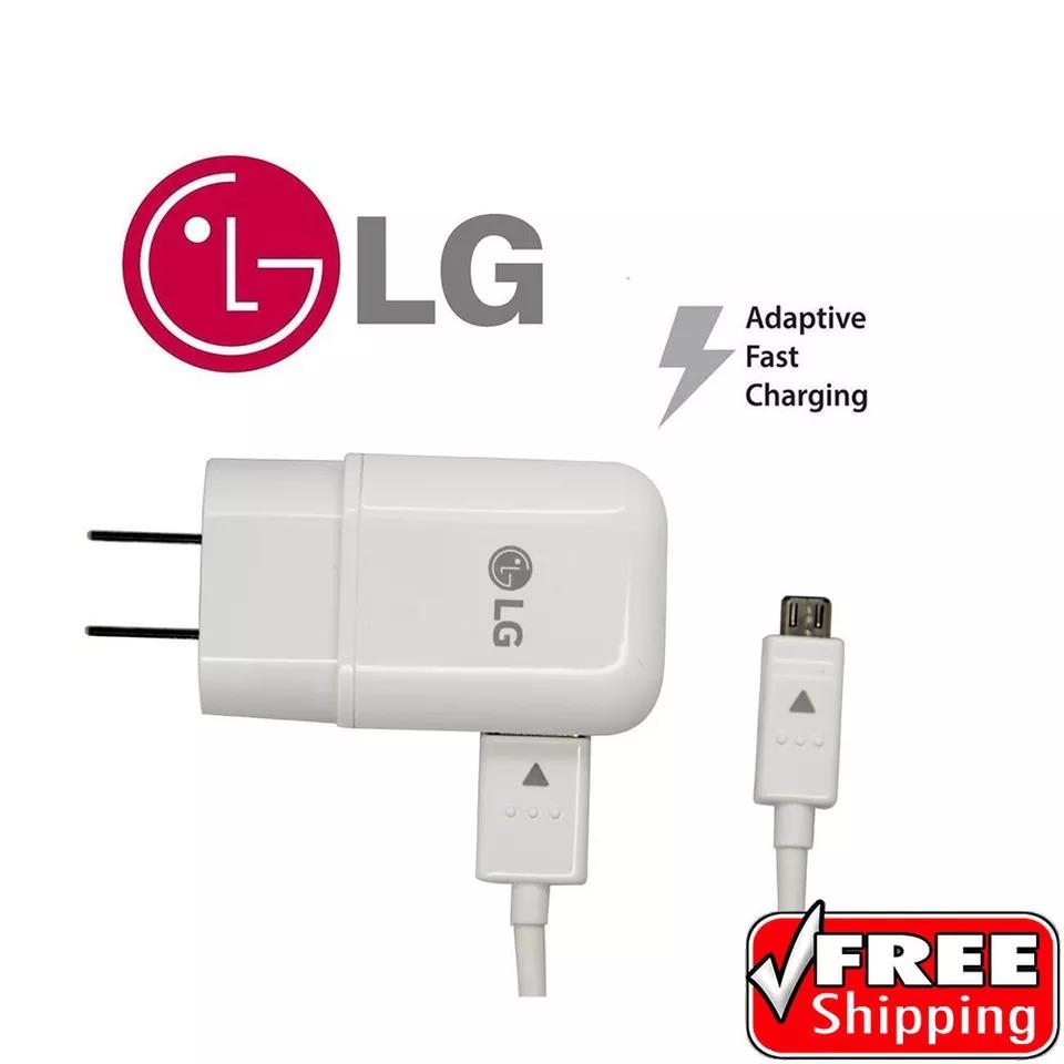 LG Fast Charger Wall Adapter & Micro USB Cable V10 G3 G4 Stylo 2 3 Original OEM