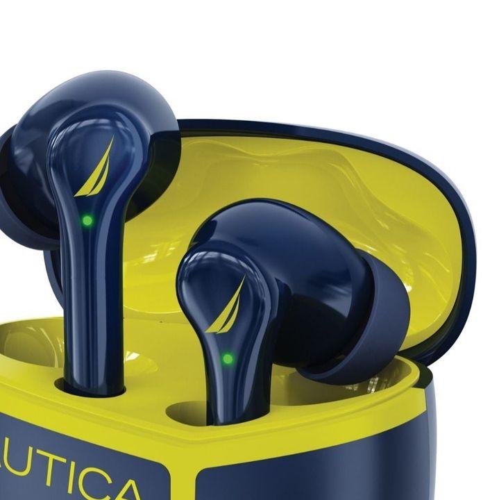 Nautica Hybrid Noise Cancelling (ANC+ENC) Wireless Stereo Earbuds with Charging Case T680