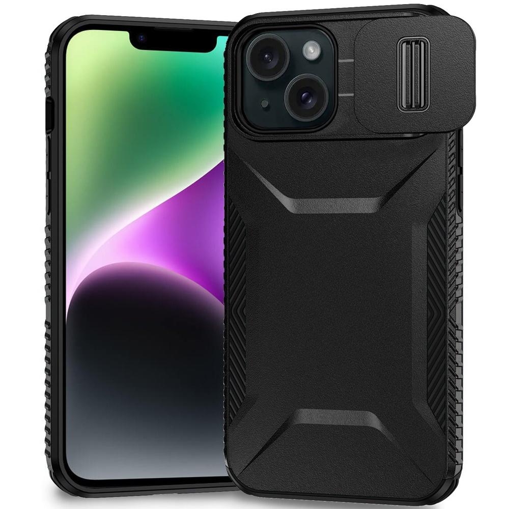 iPhone 13 Ultimate U Design Hybrid with Camera Window Covering - Black