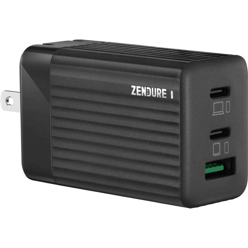 ZENDURE SUPERPORT S3 PRO 65W DUAL PD & GaN 3 -Port Laptop Charger-Black
