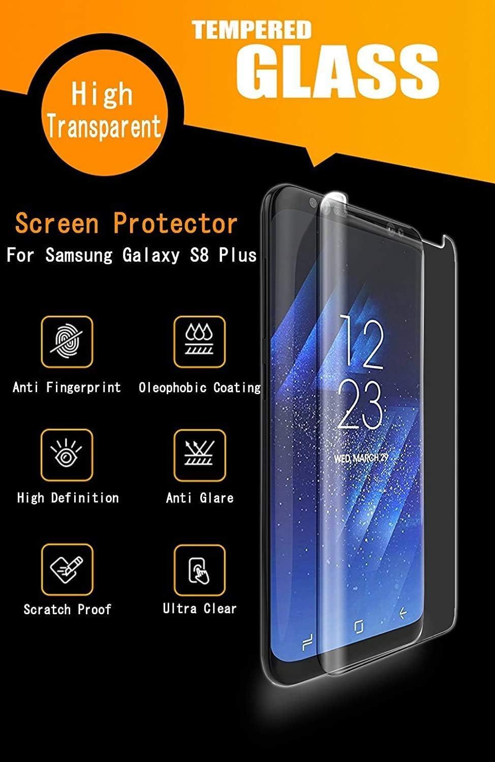 Tempered Glass Screen Protector for Samsung Galaxy S8 Plus – Full Coverage, 9H Hardness & Anti-Scratch
