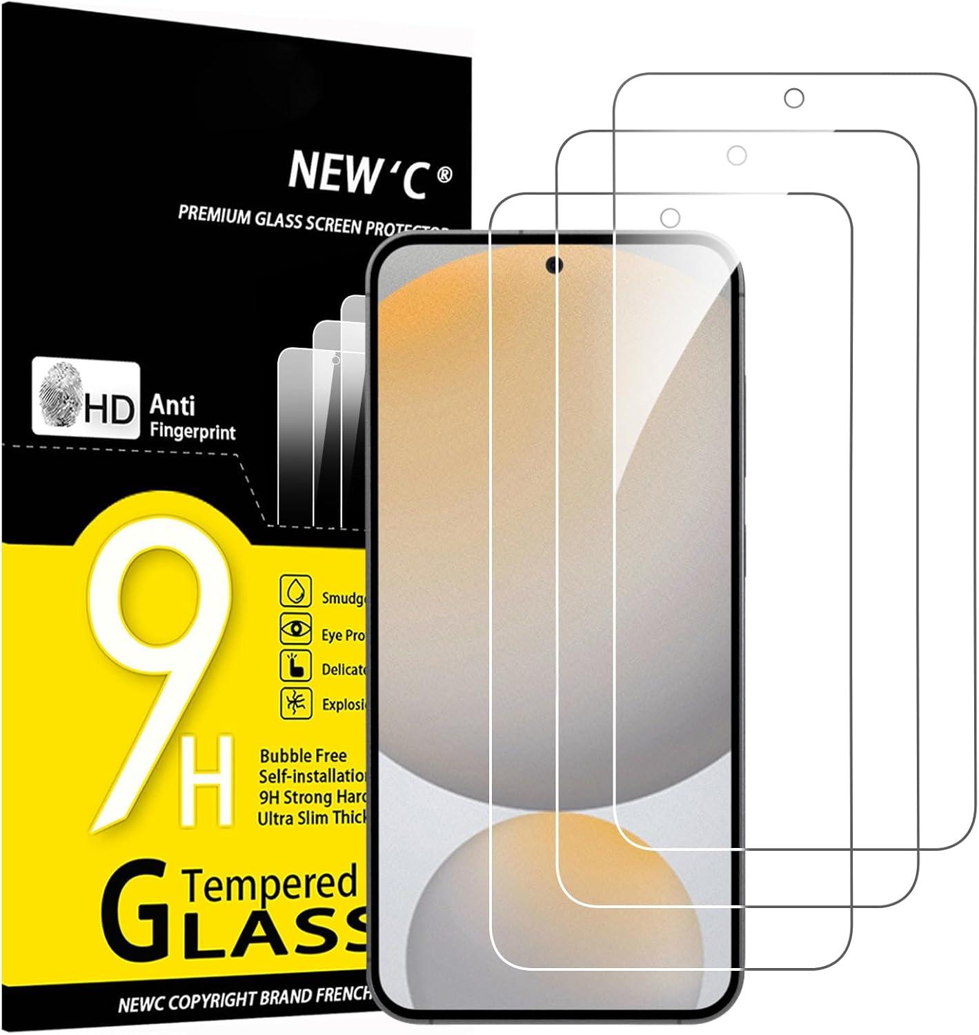 Pack of 3 Samsung Galaxy S24 FE Tempered Glass Screen Protectors – Shatterproof, Anti-Scratch & HD Clear