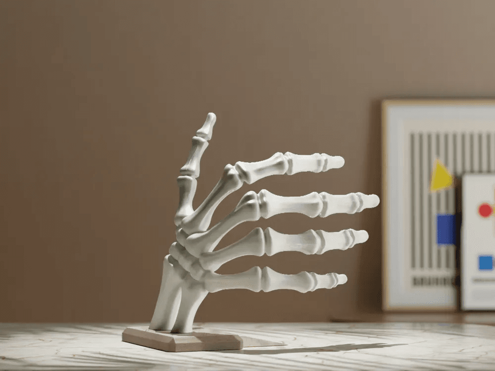 Skeleton Hand Bookend, Gothic Book Holder for Shelves and Desks product