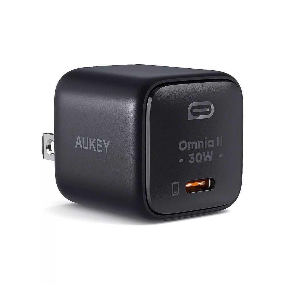 AUKEY Omnia II Mini 30W USB-C PD Charger with GaN Power Tech Black