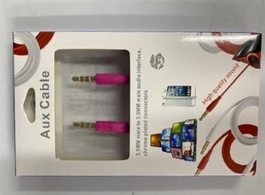 3.5mm Aux Smart Audio cable in Pink product