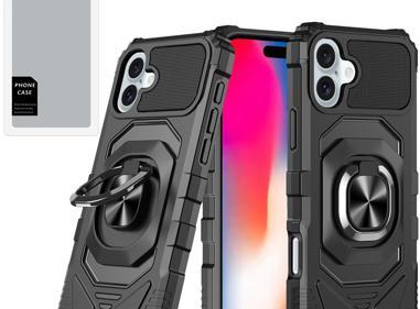 iPhone 16 6.1" Robotic Hybrid Case – Magnetic Ring Stand product